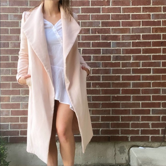 L'atiste blush draped midi coat small - Picture 1 of 10
